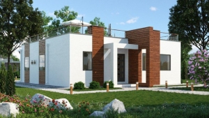 Современный дом Бриз Хаус в с. Витино, ул. Морская, 102 кв.м на земельном  участке 500 кв.м